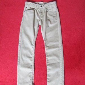 LEVI'S 511 Slim Boy's Khaki Jeans Size 16 Reg - W 28" x L28" EUC